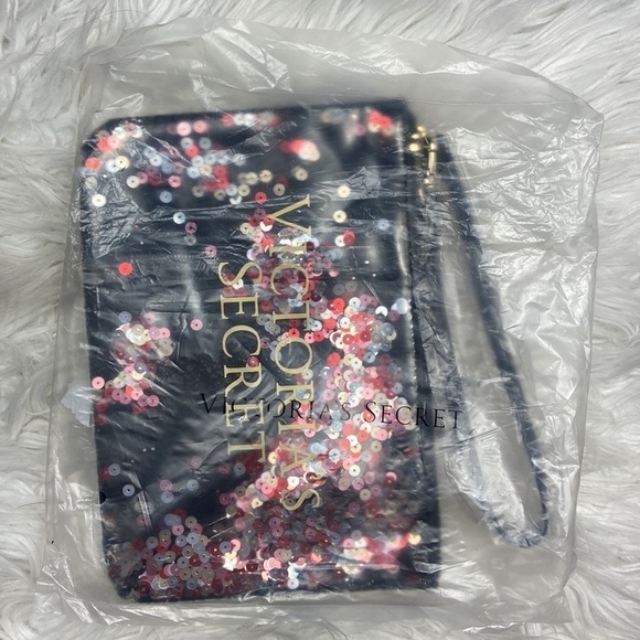 Victoria’s Secret Limited Edition Zipper Cosmetic Clutch with Wristlet Handle - Picture 4 of 4